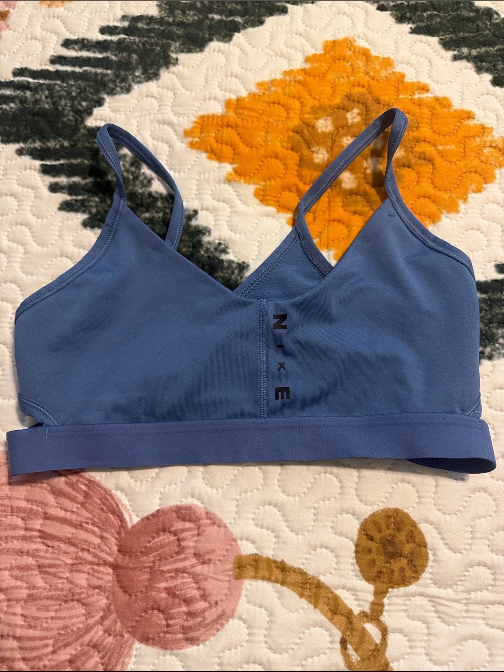 Nike Periwinkle Adjustable-Strap Sports Bra